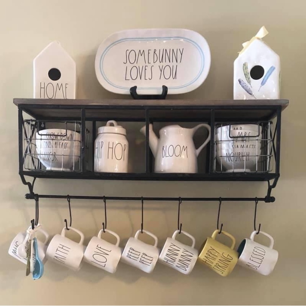 Hobby lobby shelf with hooks